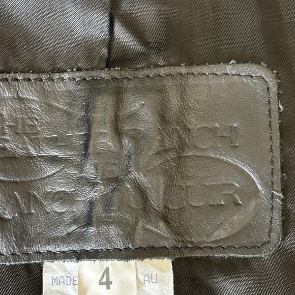 The Leather Ranch Vest Womens Large Zipper Moto Biker Motorcycle 90s Goth Y2K - Picture 13 of 15